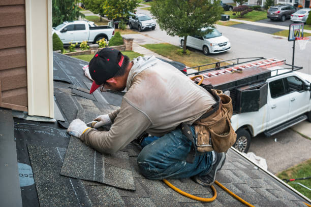 Professional Gutter Repair And Installation technician working in Roseboro, NC